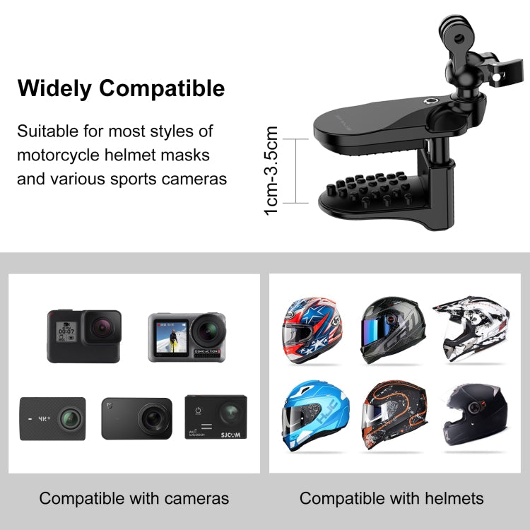 Load image into Gallery viewer, Motorcycle Helmet Chin Clamp Mount for GoPro and Other Action Cameras (Black) - i-Station Mobile Phone & Electronic Device Repair and Accessories