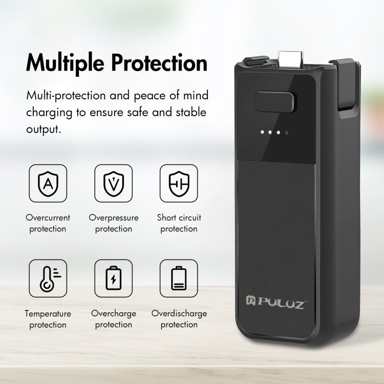 DJI Osmo Pocket 3 PULUZ High-Capacity 2800mAh Battery Grip (Black) - i-Station Mobile Phone & Electronic Device Repair and Accessories