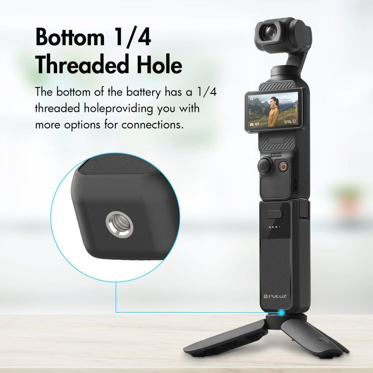 Load image into Gallery viewer, DJI Osmo Pocket 3 PULUZ High-Capacity 2800mAh Battery Grip (Black) - i-Station Mobile Phone & Electronic Device Repair and Accessories