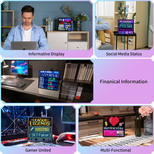 Divoom Pixoo-64 WiFi Pixel Art Display With A 64x64 LED Panel, Unique Lighting Decoration w/App ControlPerfect Gift - i-Station Mobile Phone & Electronic Device Repair and Accessories