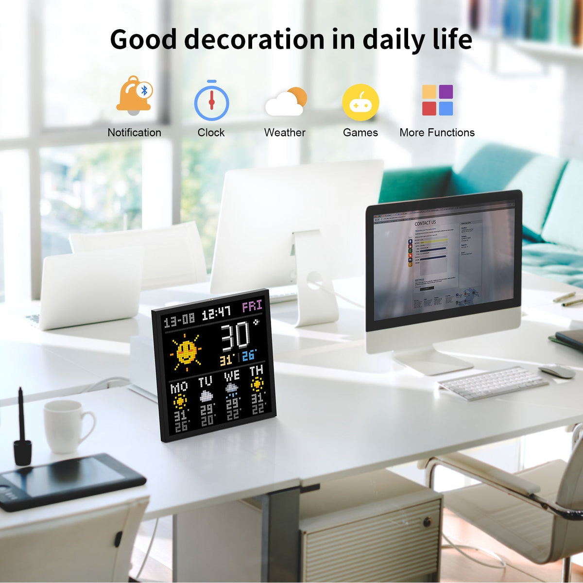 Divoom Pixoo-64 WiFi Pixel Art Display With A 64x64 LED Panel, Unique Lighting Decoration w/App ControlPerfect Gift - i-Station Mobile Phone & Electronic Device Repair and Accessories