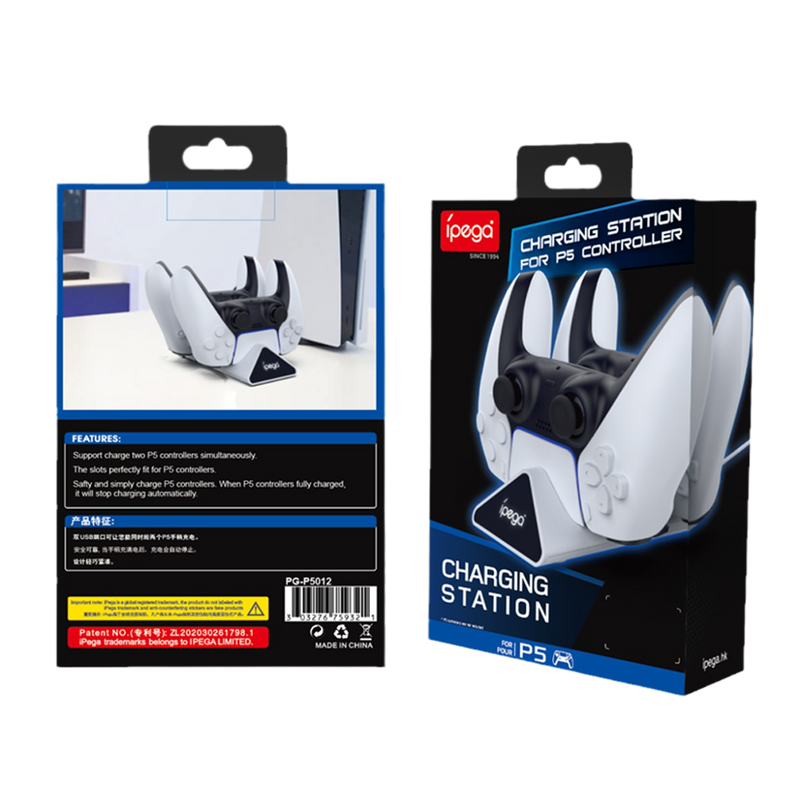 Load image into Gallery viewer, PlayStation 5/PS5 - DualSense Game Controller Type-C Dual Fast Charging Dock Station Stand with LED Indicator - Polar Tech Australia