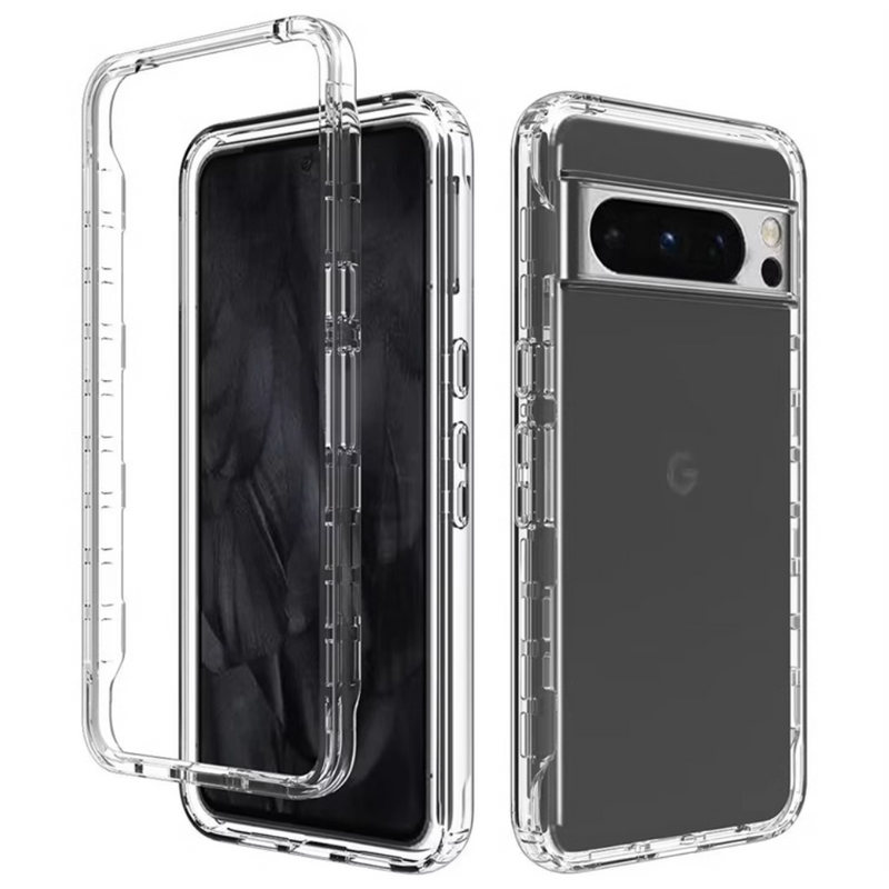 Load image into Gallery viewer, Google Pixel 8 & 8 Pro - TPU 2 in1 Full Covered Protection Clear Transparent Heavy Duty Case - Polar Tech Australia