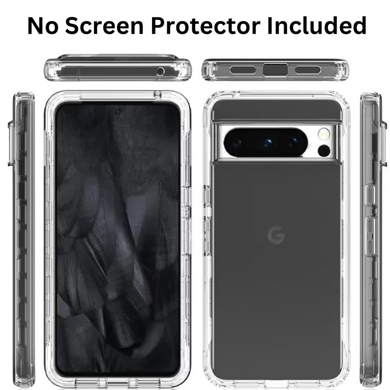 Load image into Gallery viewer, Google Pixel 8 & 8 Pro - TPU 2 in1 Full Covered Protection Clear Transparent Heavy Duty Case - Polar Tech Australia