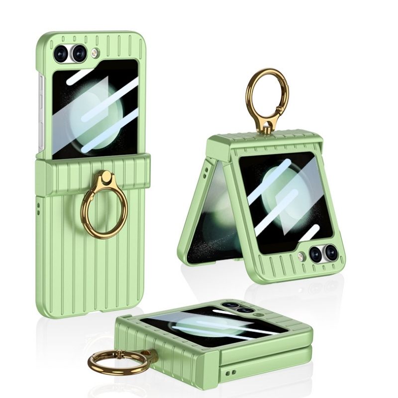 Load image into Gallery viewer, Samsung Galaxy Flip 5 (SM-F731) - Suitcase Style Ring Holder Case - Polar Tech Australia