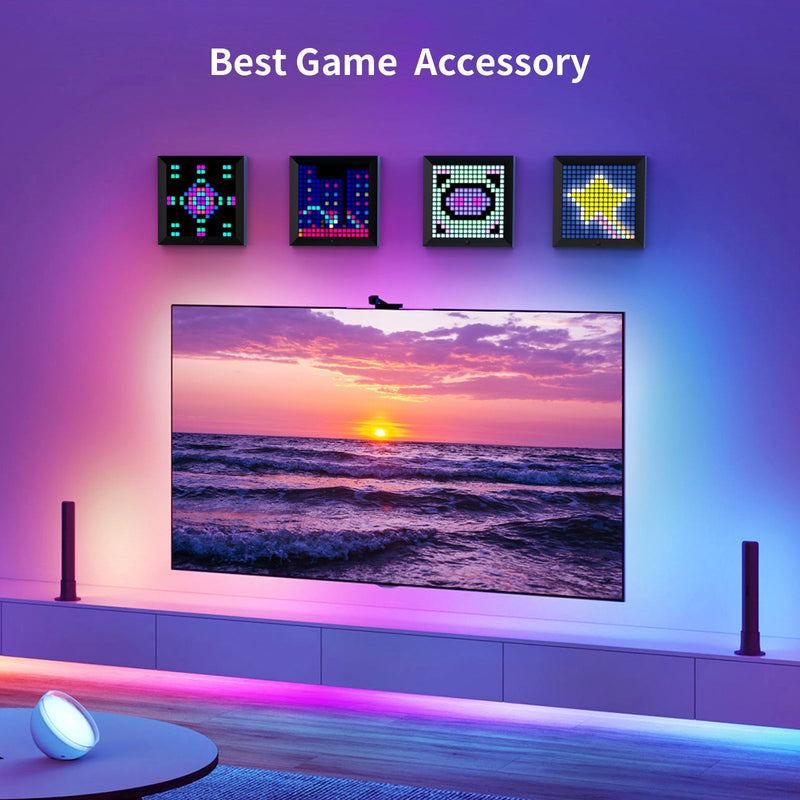 Load image into Gallery viewer, Divoom Pixoo - Pixel Art Digital Picture Frame with 16x16 LED Display APP Control Clock Box - Desk Mount for Gaming Room & Bedside Table - i-Station Mobile Phone & Electronic Device Repair and Accessories