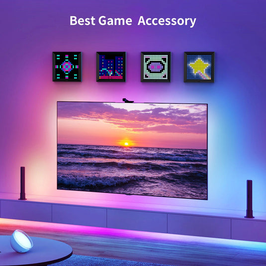 Divoom Pixoo - Pixel Art Digital Picture Frame with 16x16 LED Display APP Control Clock Box - Desk Mount for Gaming Room & Bedside Table - i-Station Mobile Phone & Electronic Device Repair and Accessories
