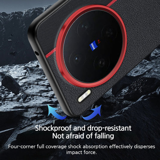 Vivo X300/Pro - Business Leather Full-Cover Shockproof Protective Case - i-Station Mobile Phone & Electronic Device Repair and Accessories