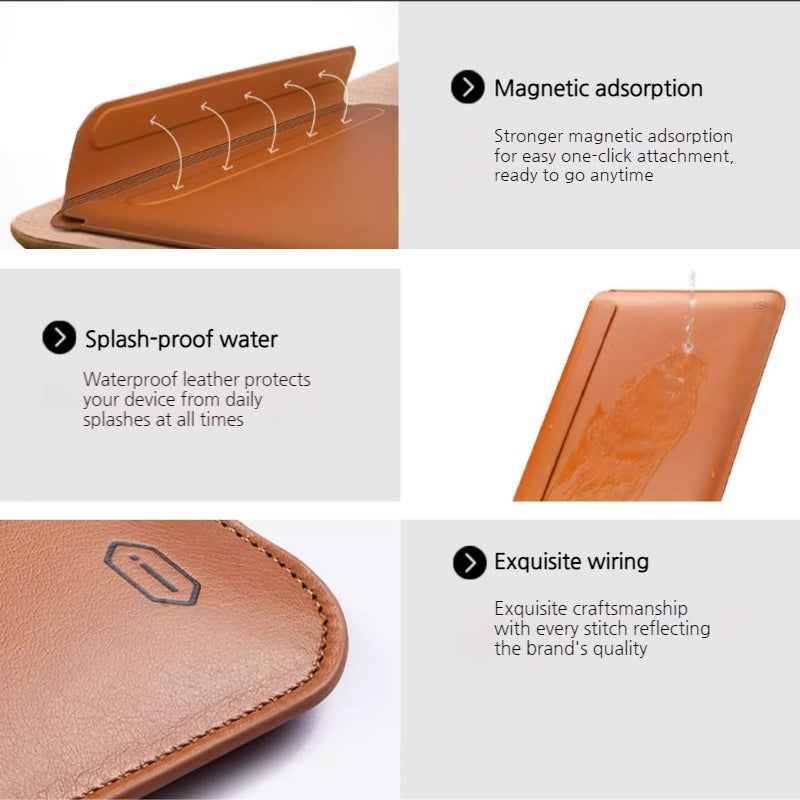 Load image into Gallery viewer, WiWU Skin Pro 13-16 Inch Universal MacBook/Microsoft Surface/Laptop Soft PU Leather Office Briefcase PU Envelope Case