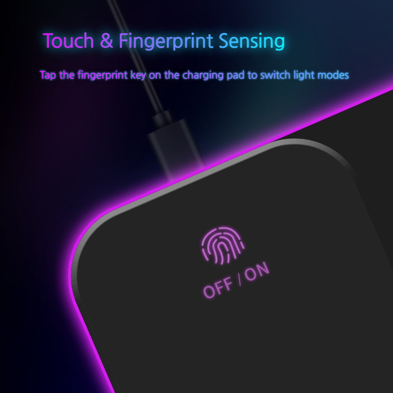 Load image into Gallery viewer, Multifunctional 15W Fast-Charging RGB Wireless Gaming Mouse Pad