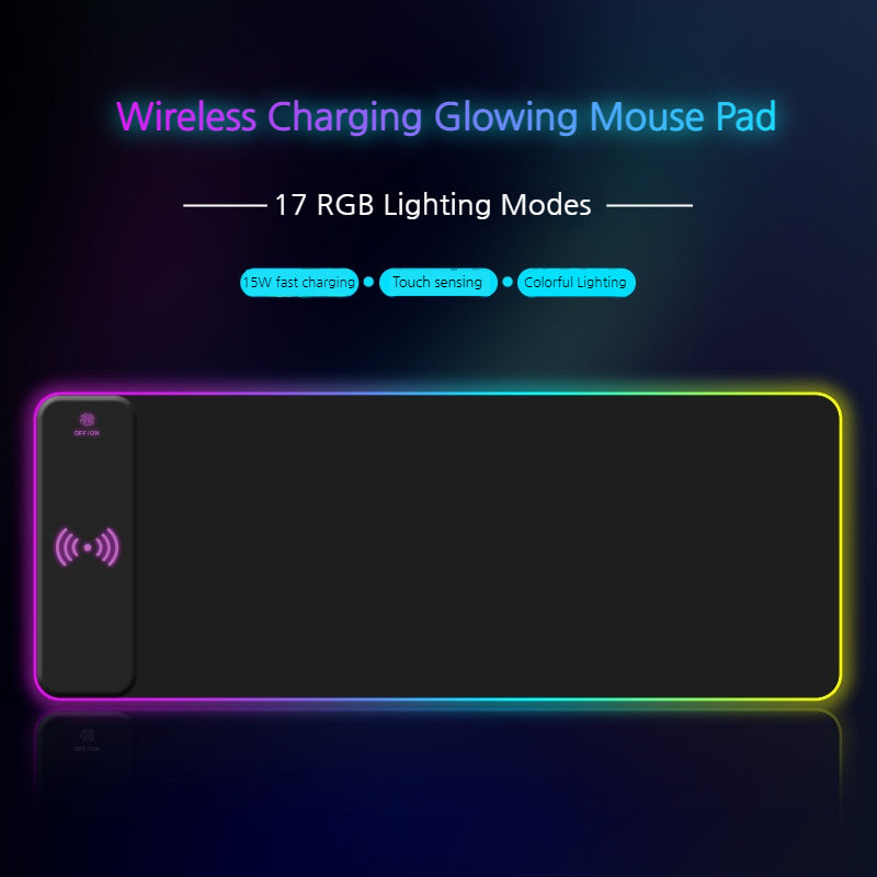 Load image into Gallery viewer, Multifunctional 15W Fast-Charging RGB Wireless Gaming Mouse Pad