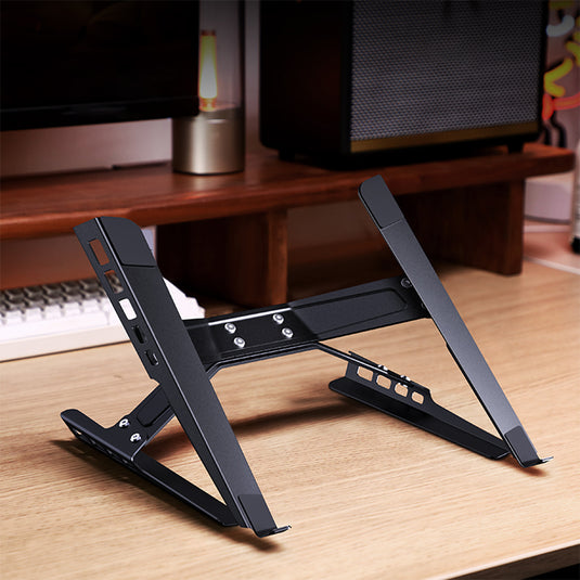 Laptop Stand Adjustable Laptop Holder Riser Carbon Steel Portable Notebook Stand - i-Station Mobile Phone & Electronic Device Repair and Accessories