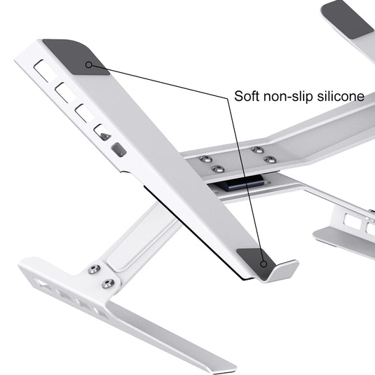 Laptop Stand Adjustable Laptop Holder Riser Carbon Steel Portable Notebook Stand - i-Station Mobile Phone & Electronic Device Repair and Accessories