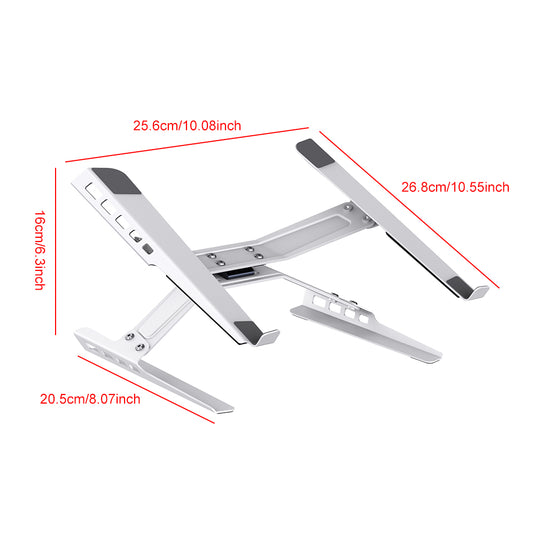 Laptop Stand Adjustable Laptop Holder Riser Carbon Steel Portable Notebook Stand - i-Station Mobile Phone & Electronic Device Repair and Accessories