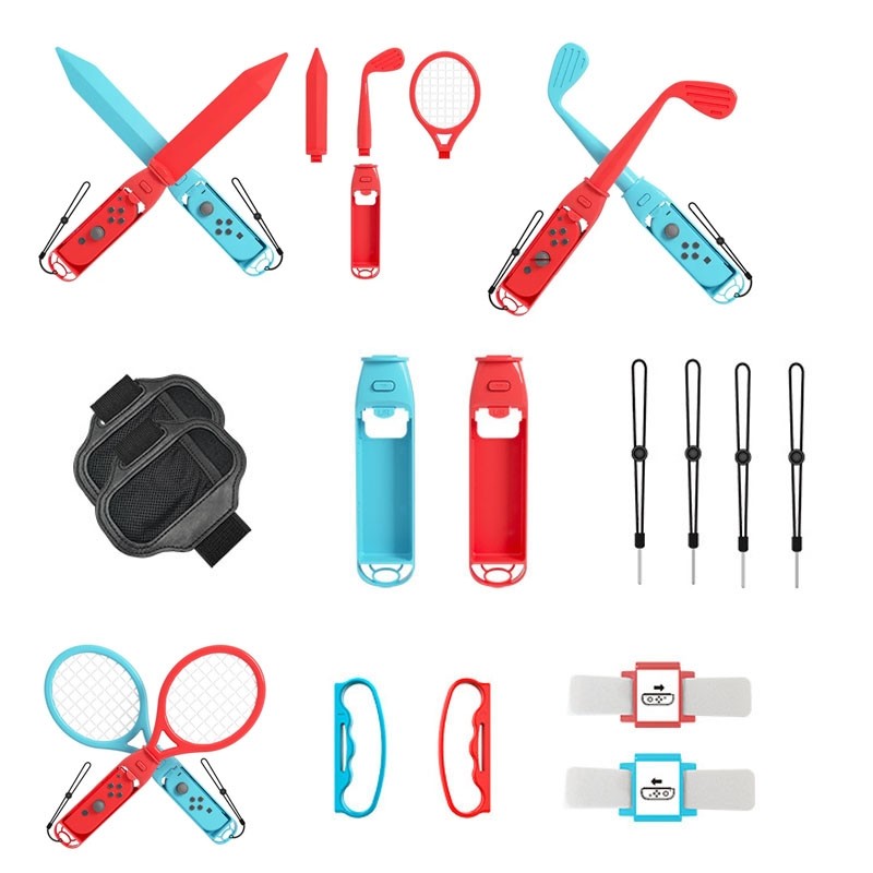Load image into Gallery viewer, Switch 18 In 1 Lightsaber + Golf Racket + Grip Somatosensory Sports Set - Polar Tech Australia