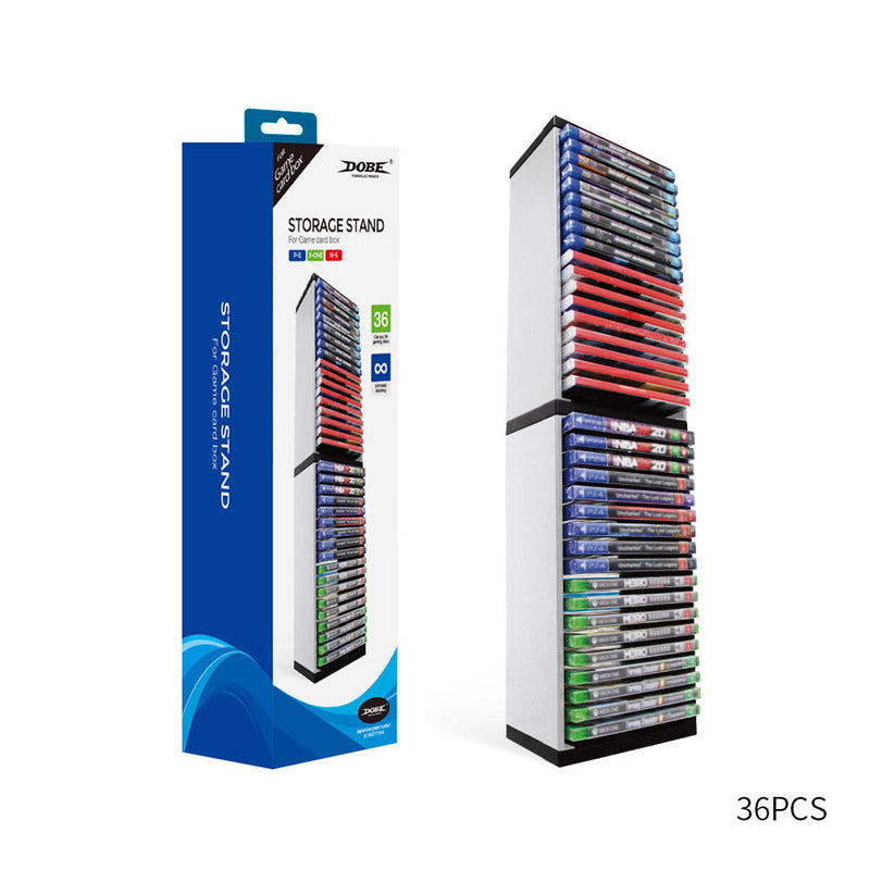 Load image into Gallery viewer, PS4/PS5/Xbox/Nintendo Switch 36-Tier Optical Disc Rack Vertical Card Box Holder Storage Stand Game Card Box - Polar Tech Australia