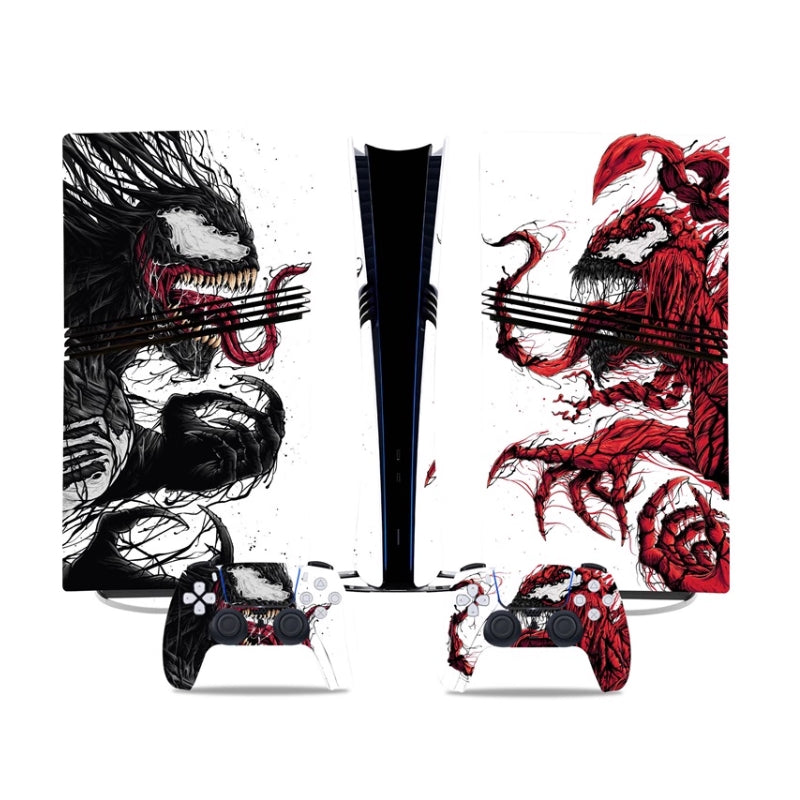 Load image into Gallery viewer, Sony PlayStation PS5 Pro Spider-Man Venom Theme Digital Edition Console Skin Sticker โ No Residue PVC | Scratch-Resistant Gaming Designs
