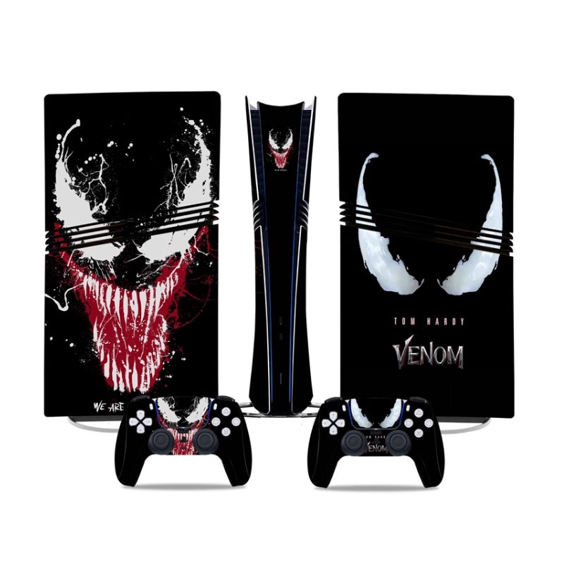 Load image into Gallery viewer, Sony PlayStation PS5 Pro Spider-Man Venom Theme Digital Edition Console Skin Sticker โ No Residue PVC | Scratch-Resistant Gaming Designs