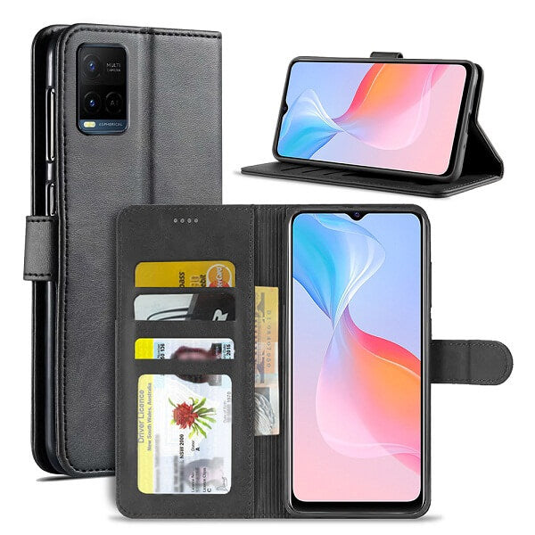Load image into Gallery viewer, VIVO Y72 5G & Y52 5G Hanman Premium Quality Flip Wallet Leather Case - Polar Tech Australia