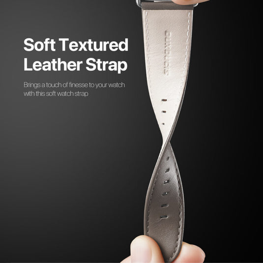 Apple Watch Series 1/2/3/4/5/6/SE/7/8/9/10 Business Premium Waterproof Leather Watch Strap Band - i-Station Mobile Phone & Electronic Device Repair and Accessories