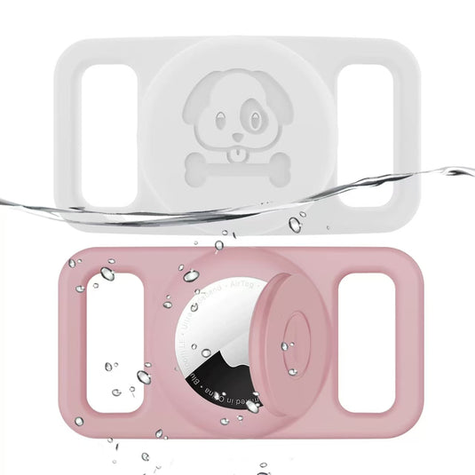 Apple AirTag Silicone Pet Collat Silicone Protector Cute Embossing Wateproof Case - i-Station Mobile Phone & Electronic Device Repair and Accessories