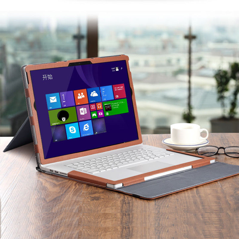 Microsoft Surface Book 2/3 Gen 15" - PU Leather Detachable Laptop Stand Protective Sleeves Case - i-Station Mobile Phone & Electronic Device Repair and Accessories