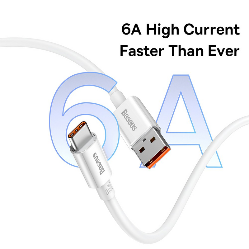 Load image into Gallery viewer, Baseus Superior Series Fast Charging Data Cable USB to Type-C 100W 2M - White - i-Station Mobile Phone & Electronic Device Repair and Accessories