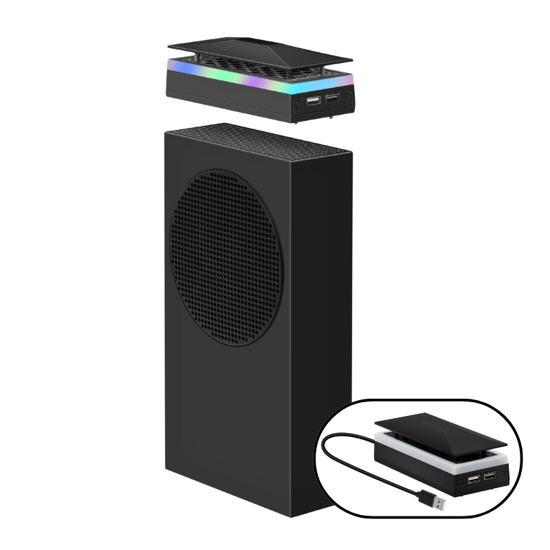 Load image into Gallery viewer, Xbox Series S Upper Top Cooling Fan with RGB Lighting