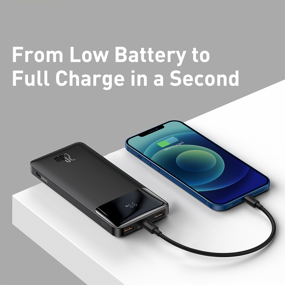 Baseus Bipow Fast Charging Power Bank 10000mAh 20W (Overseas Edition) PPBD050301-Black - i-Station Mobile Phone & Electronic Device Repair and Accessories