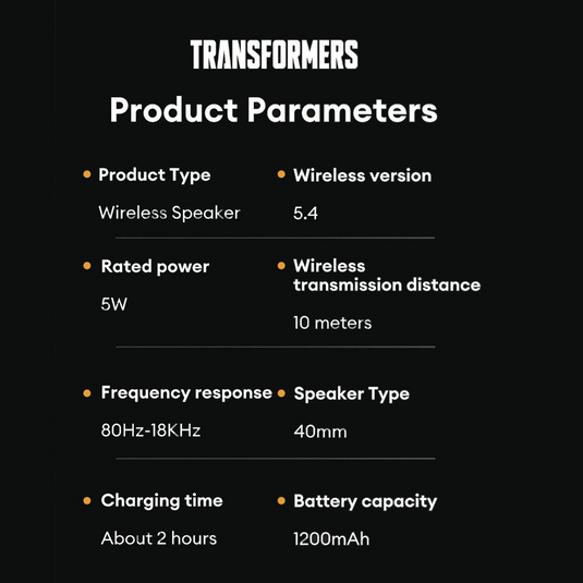 Transformers TF-Y03 Wireless Speaker - i-Station Mobile Phone & Electronic Device Repair and Accessories