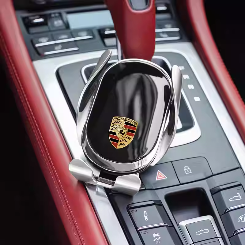 Load image into Gallery viewer, Porsche Car Dedicated Phone Holder – Smart Induction 15W Wireless Fast Charger For Cayen , Panamerane, 718, Macan