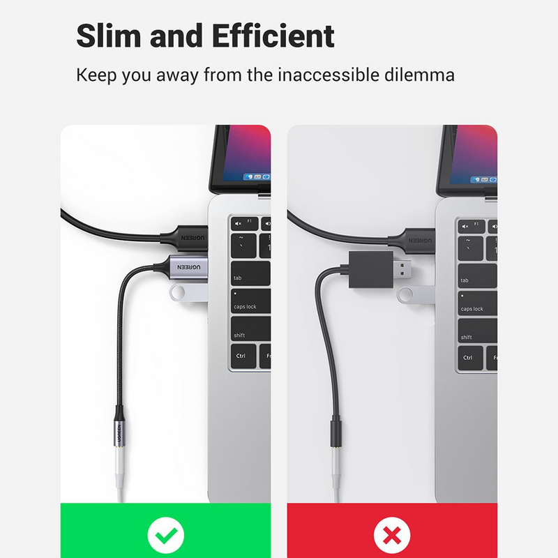 Load image into Gallery viewer, UGREEN CM477 USB 2.0 to 3.5mm Audio Adapter 25cm-Dark Gray - i-Station Mobile Phone & Electronic Device Repair and Accessories