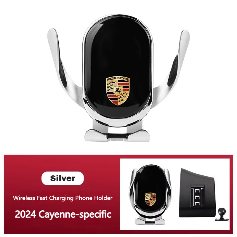 Load image into Gallery viewer, Porsche Car Dedicated Phone Holder – Smart Induction 15W Wireless Fast Charger For Cayen , Panamerane, 718, Macan