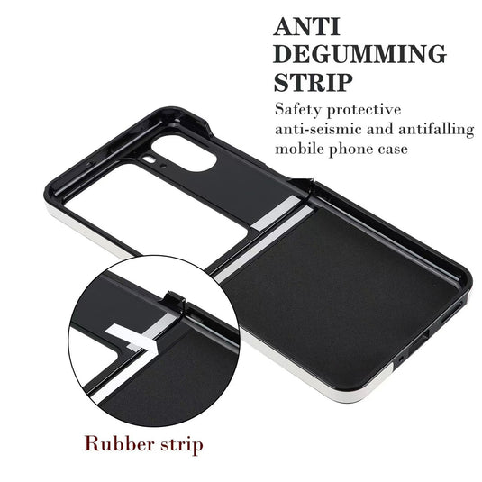 OPPO Find N2 Flip (CPH2437/PGT110) Leather Luxury Shockproof Essentials Series Case - i-Station Mobile Phone & Electronic Device Repair and Accessories