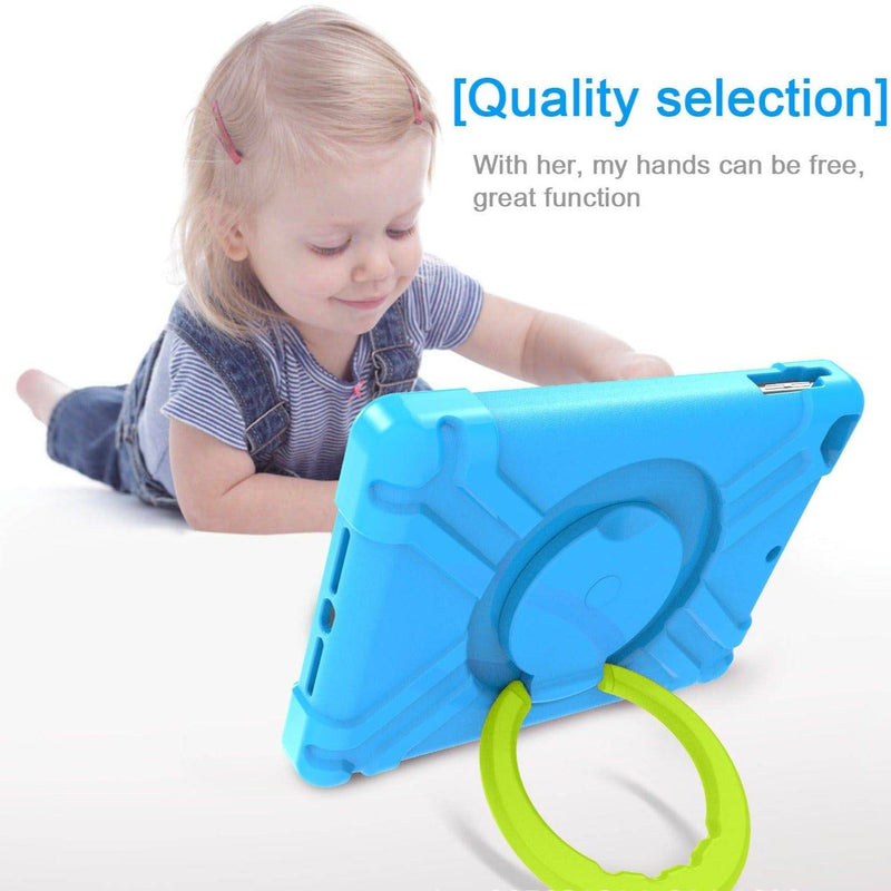 Load image into Gallery viewer, Apple iPad Mini 4/5 EVA Kid Friendly Heavy Duty Case with Handle Stand Ring - Polar Tech Australia