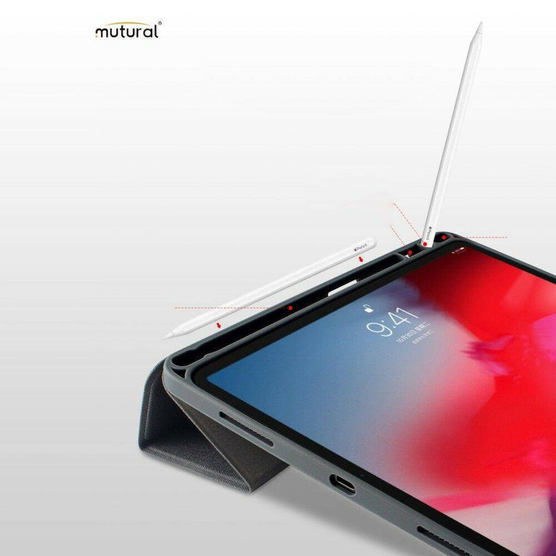 Load image into Gallery viewer, Apple iPad Mutural Smart Stand PU Leather Business Style Case - Polar Tech Australia