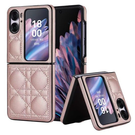 OPPO Find N2 Flip (CPH2437/PGT110) Leather Luxury Shockproof Essentials Series Case - i-Station Mobile Phone & Electronic Device Repair and Accessories
