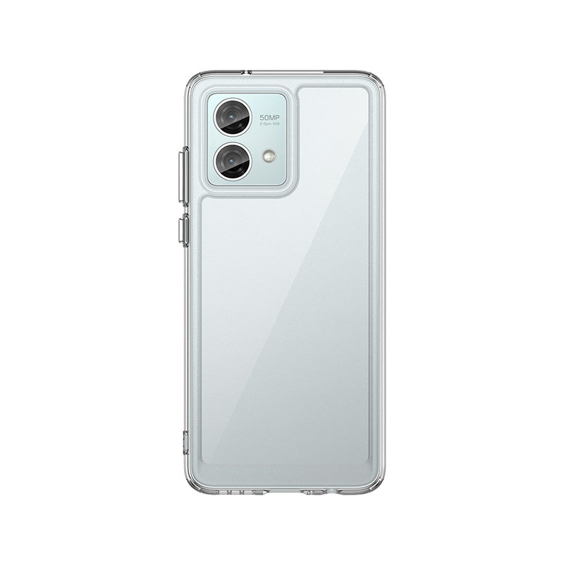 Load image into Gallery viewer, Motorola Moto G84 5G - Black Transparent Heavy Duty Drop Proof Case with 2PSC Screen Protector - i-Station Mobile Phone & Electronic Device Repair and Accessories