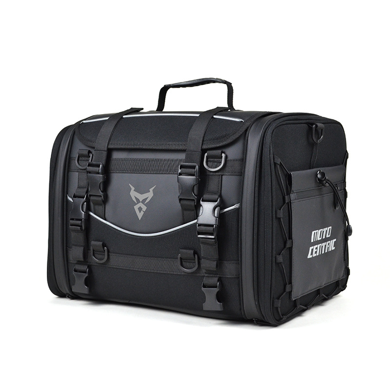Load image into Gallery viewer, MOTOCENTRIC Motorcycle Rear Seat Bag 35L – Waterproof, Large Capacity, Multi-Functional Travel Bag (Expandable up to 50L)