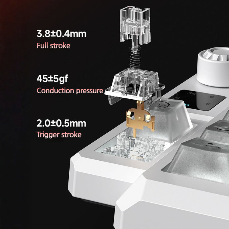 Load image into Gallery viewer, LANGTU T75 Tri-Mode Wireless Frosted Mechanical Gaming Keyboard & Bluetooth/2.4GHz/USB-C