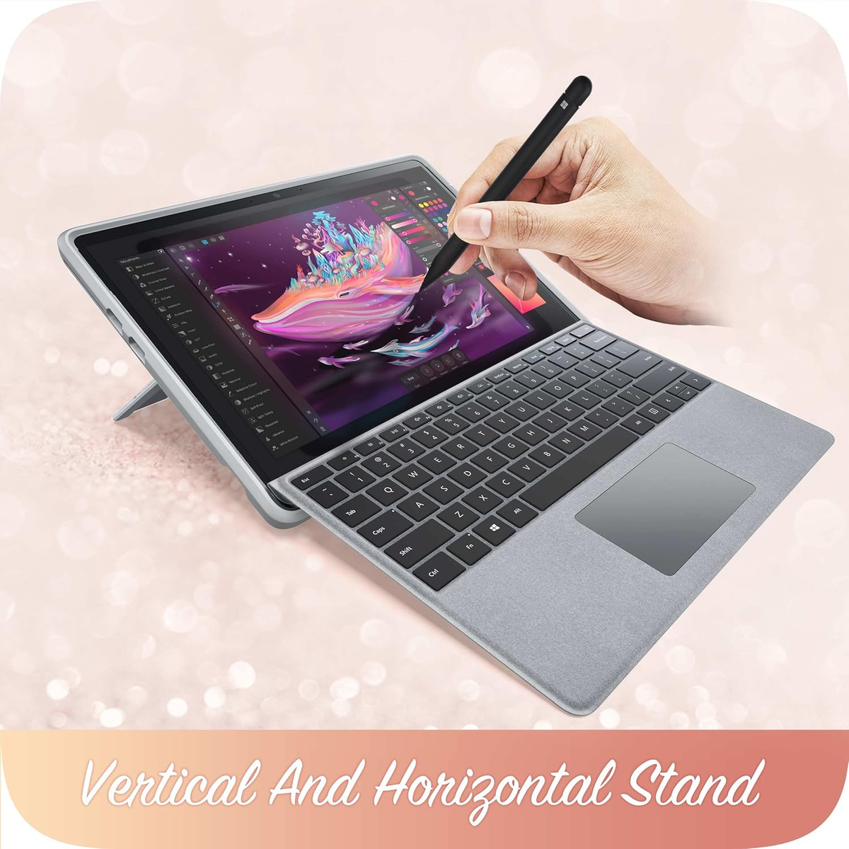 Microsoft Surface Pro 11 - iBlason TPU Soft Frame Slim Glitter Marble Shockproof Case - i-Station Mobile Phone & Electronic Device Repair and Accessories