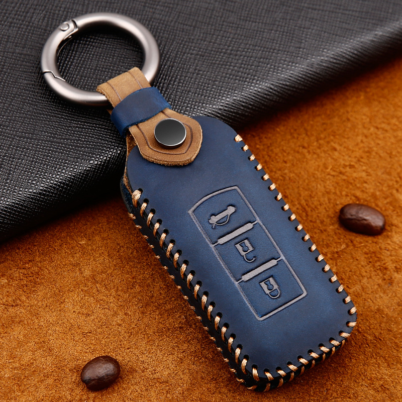Mitsubishi Genuine Leather Full Protection Smart Key Fob Case Cover For Outlander, ASX, Pajero Sport, Eclipse Cross - i-Station Mobile Phone & Electronic Device Repair and Accessories