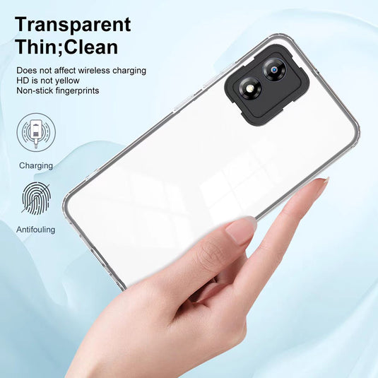 Motorola Moto E22/E22i Airbag Shockproof 3-in-1 Transparent Silicone Hard Essentials Series Case - i-Station Mobile Phone & Electronic Device Repair and Accessories