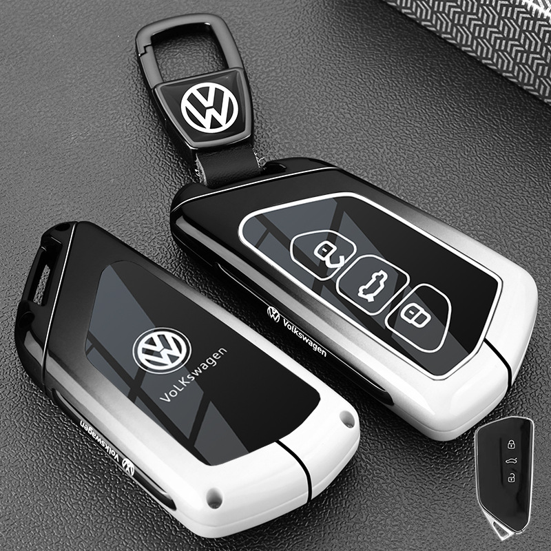 Load image into Gallery viewer, Volkswagen Stylish with Cool Shockproof Car Key Fob Protective Case Cover For Teramont 2024, Talagon, ID.3, ID.4 CROZZ, ID.4 X, ID.6 X