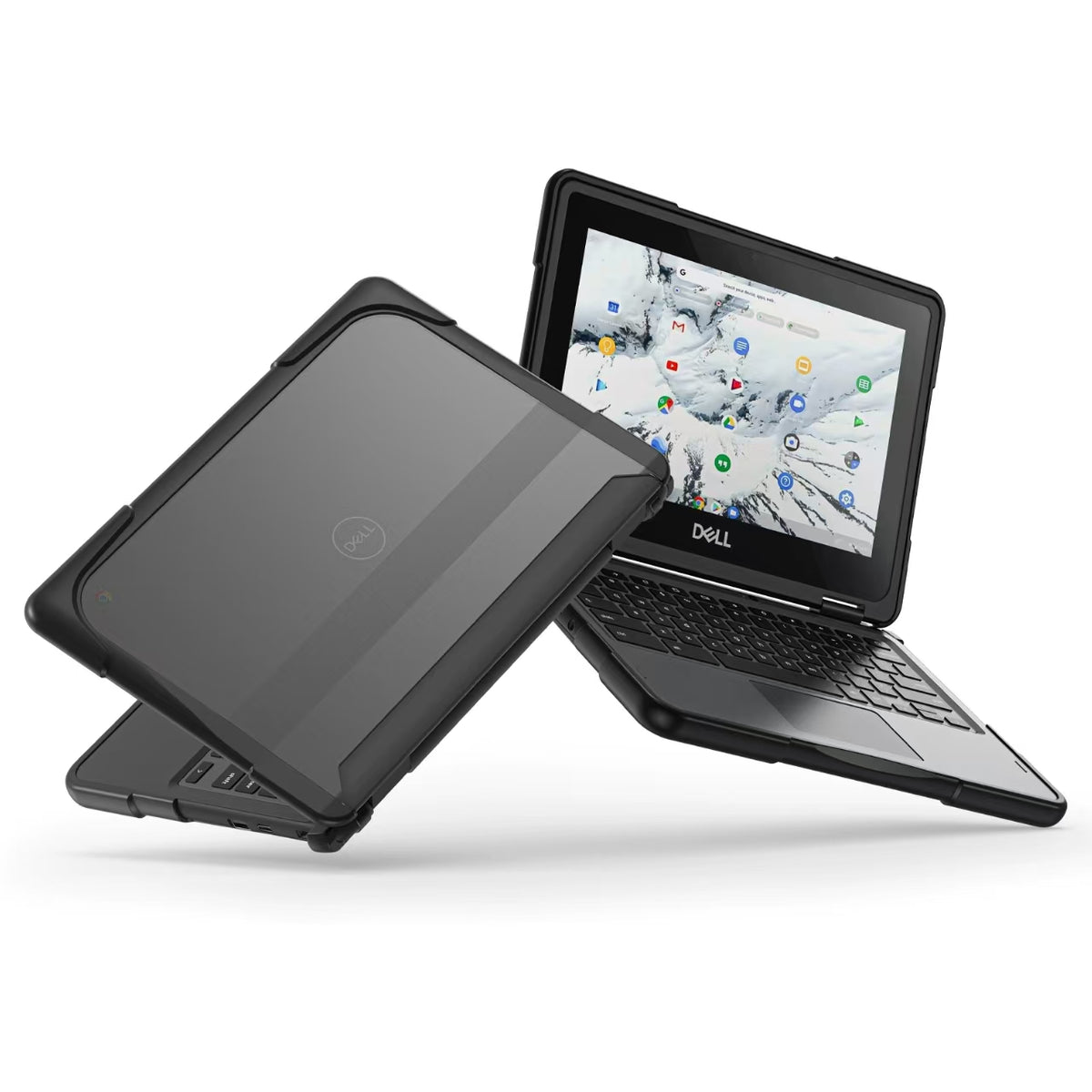 Dell Chromebook 11 11.6‘’ (3100/3110) Matte Transparent Cooling Stand and Shockproof Case - i-Station Mobile Phone & Electronic Device Repair and Accessories