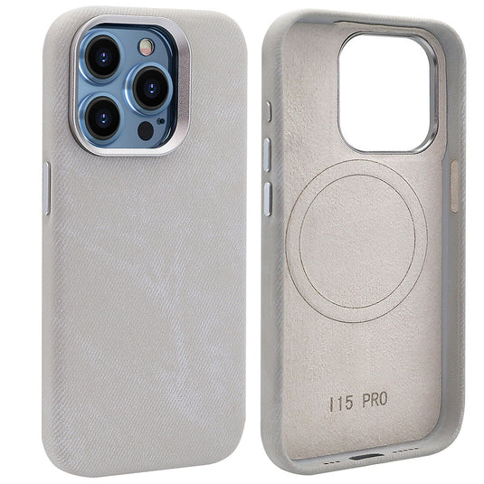 Apple iPhone 13/Pro/Pro Max Fibrous Leather Velvet Texture Shockproof Protective Case - i-Station Mobile Phone & Electronic Device Repair and Accessories