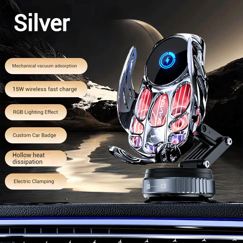 Load image into Gallery viewer, Universal 15W Wireless Car Phone Charger & Holder – Motorized Suction Cup Mount for Navigation - i-Station Mobile Phone & Electronic Device Repair and Accessories