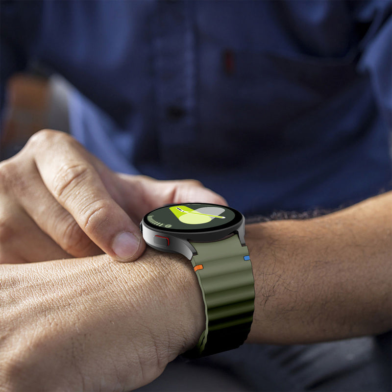 Load image into Gallery viewer, Samsung Galaxy Watch FE - Wavy Pattern Colored Silicone Breathable Watch Band - i-Station Mobile Phone & Electronic Device Repair and Accessories