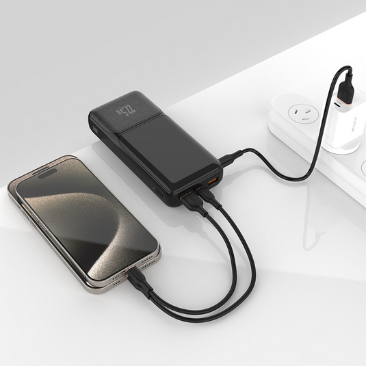 iQuick POWER SQUARE 0 Digital Display Power Bank 20000mAh 22.5W - i-Station Mobile Phone & Electronic Device Repair and Accessories