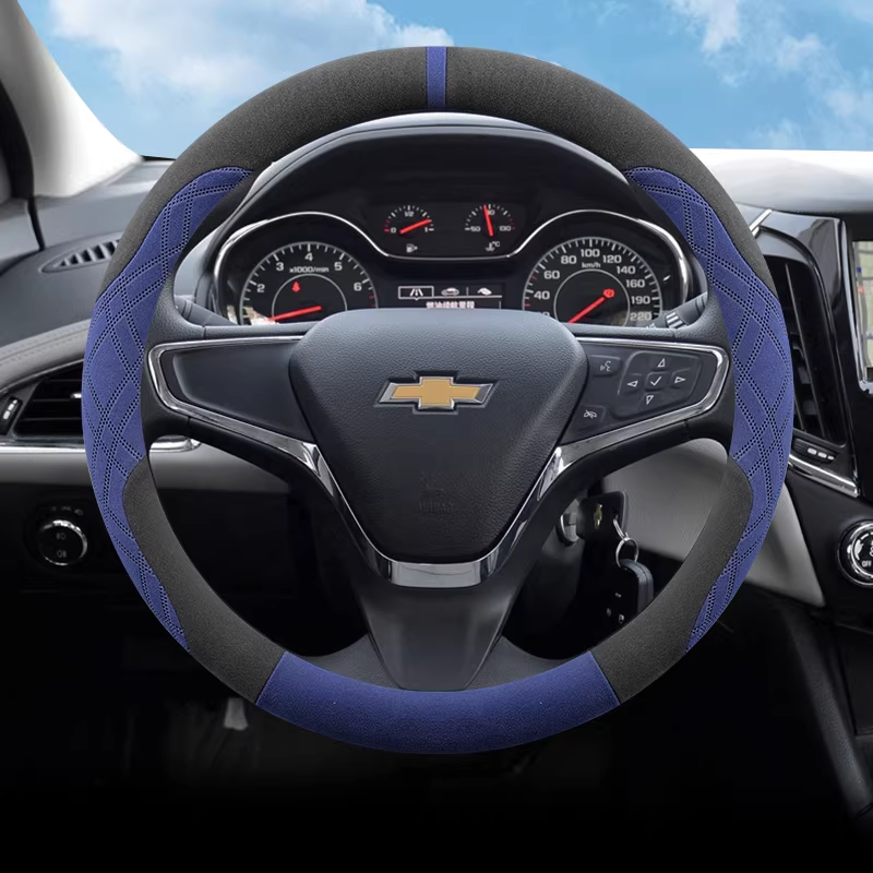 Load image into Gallery viewer, Chevrolet Ultra-thin Suede Style Steering Wheel Cover For Cruze, Monza, Sail, Cavalier, Malibu, Equinox - i-Station Mobile Phone & Electronic Device Repair and Accessories